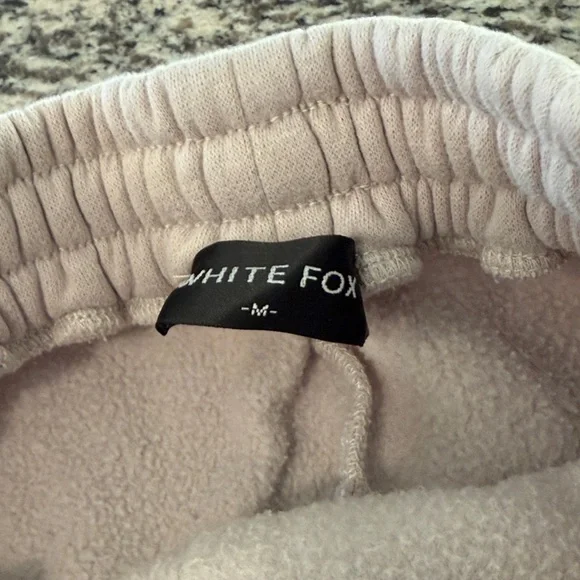 Cream Cozy Fleece Joggers - Picture 4 of 5